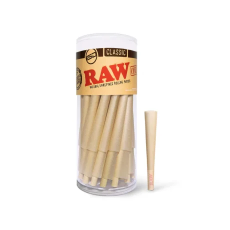 RAW Cones 1-1/4 50 Pack Classic Rolling Papers